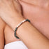 Enthousiaste | Argent | Crème Turquoise | Bracelet d'expression de pierres précieuses